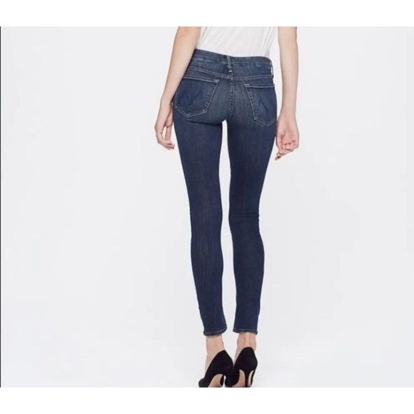 Mother The Looker Blue Jeans denim In Hello Kitty size 27 Skinny Ankle - Picture 2 of 13